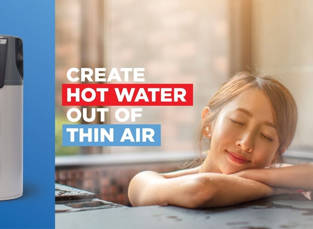 Create hot water out of thin air with a heat pump
