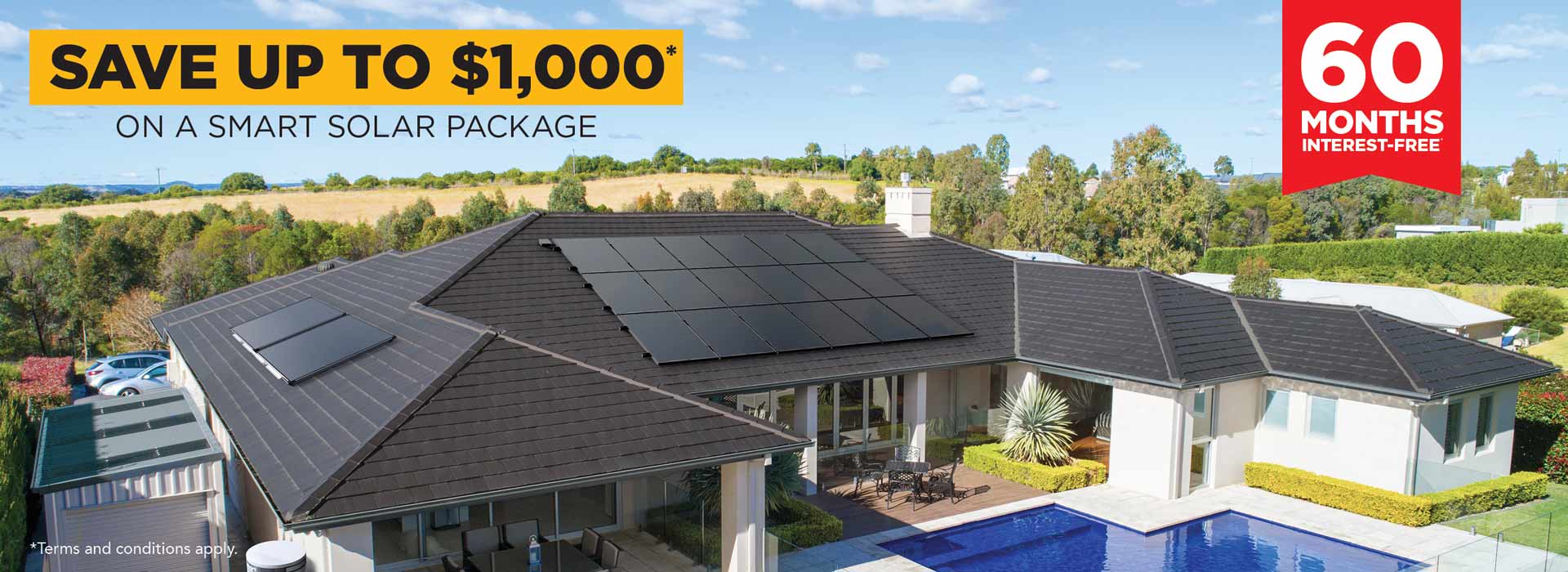 Save up to $1000 on a smart solar package from Solahart, includes solar power systems and solar hot water systems